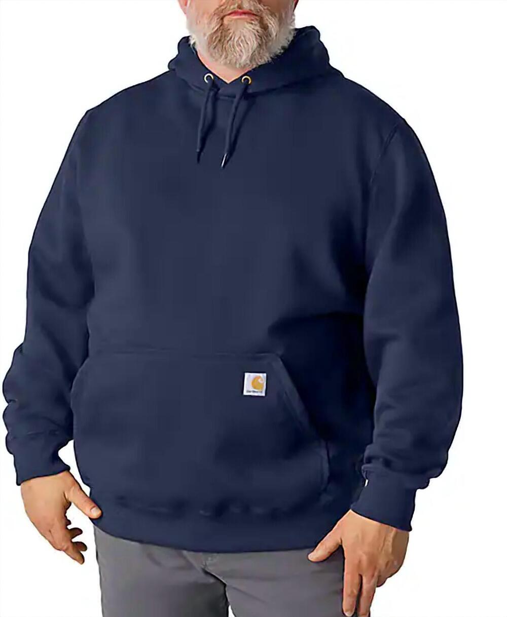 NEW CARHARTT rain defender loose fit heavyweight hooded sweatshirt - plus in nav